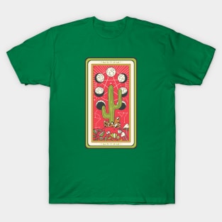 Mystical Desert Cactus Tarot Card T-Shirt